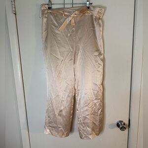Amanda Uprichard Champange Satin Pants